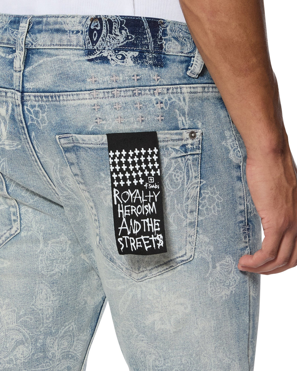 Mens Van Winkle Punk Eternity Skinny Denim Jeans - Denim