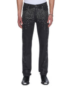 Mens Chitch Backstage Black Metalik Slim Denim Jeans - Black