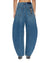 WOMENS  BARREL JEAN AGED BARREL LEG DENIM JEANS