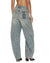 WOMENS  BARREL JEAN FOLK BARREL LEG DENIM JEANS