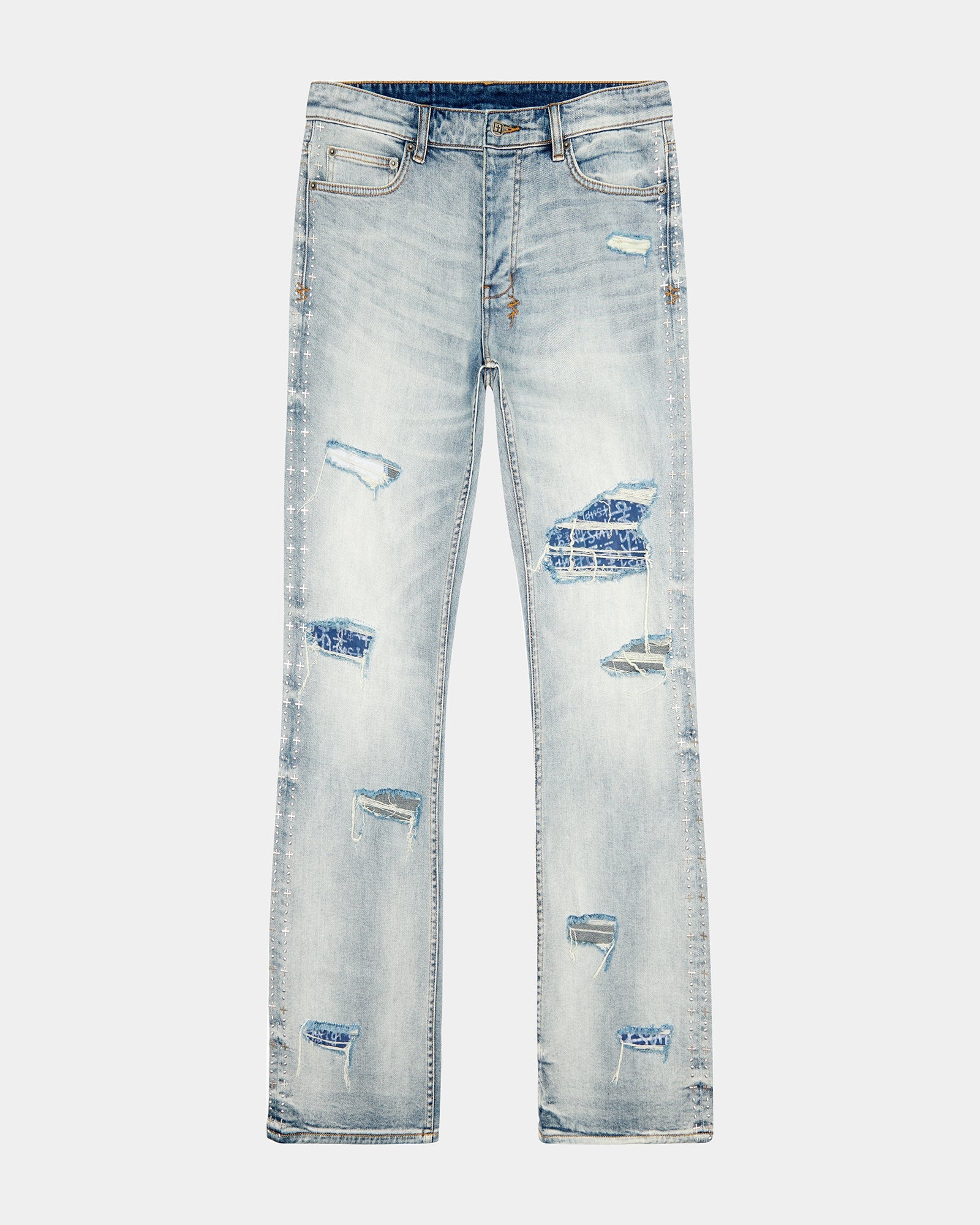 MENS  BRONKO DYANAMITE METAL BOOTCUT DENIM JEANS