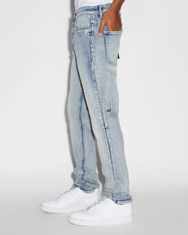 Chitch Punk Metalik Slim Fit Jeans - Light Blue Denim | Ksubi ++ Chitch Punk Metalik Slim Fit Jeans - Light Blue Denim | Ksubi ++