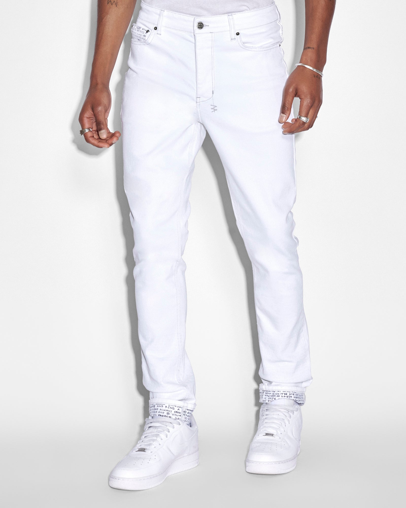 MENS  CHITCH WHITENOISE SLIM DENIM JEANS