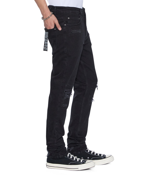 Mens Chitch Boneyard Black Slim Denim Jeans | Ksubi ++