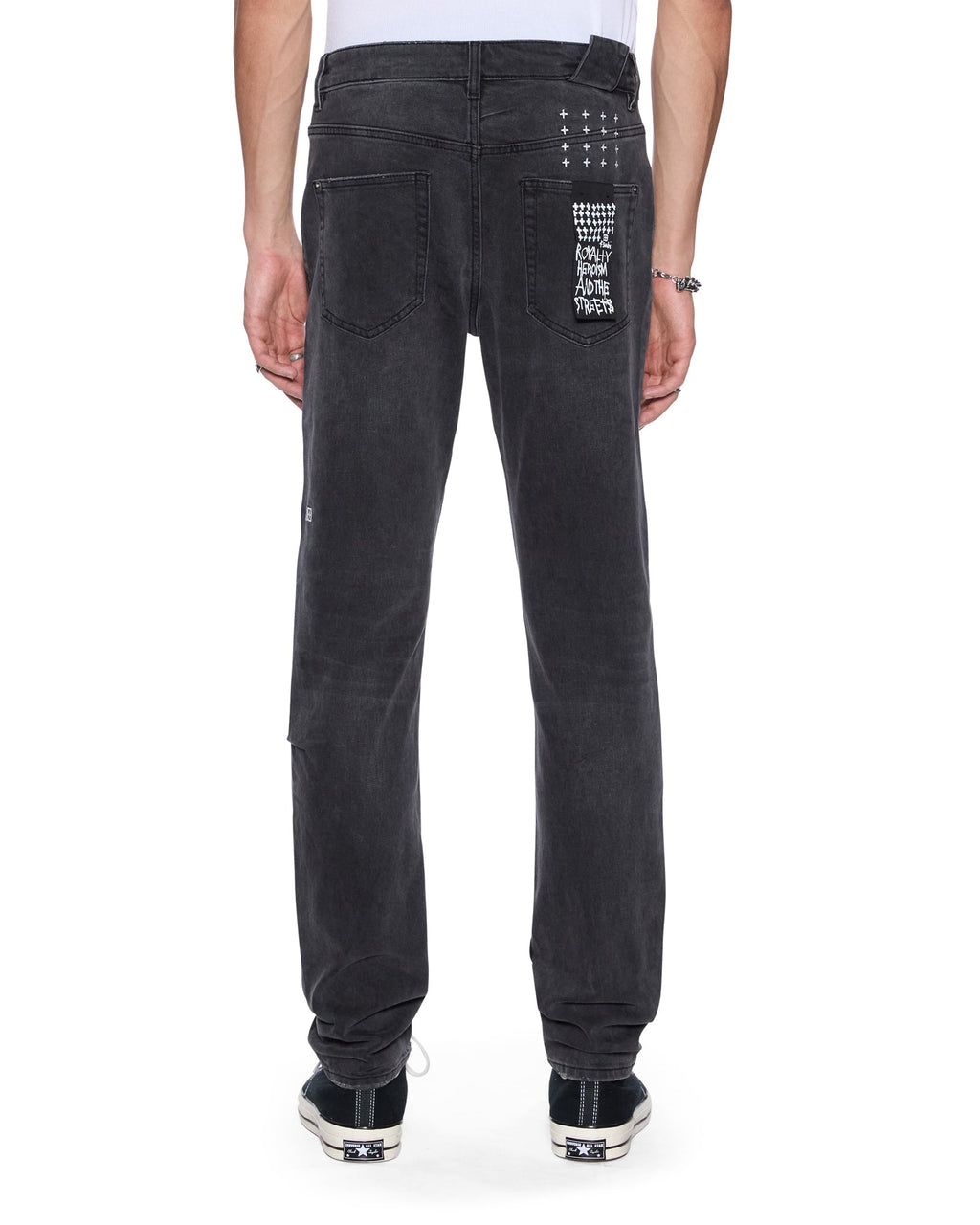 MENS CHITCH POWDER GREY OUTFIELD DENIM JEANS
