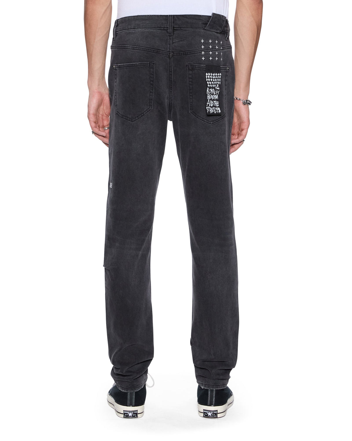 MENS CHITCH POWDER GREY OUTFIELD DENIM JEANS
