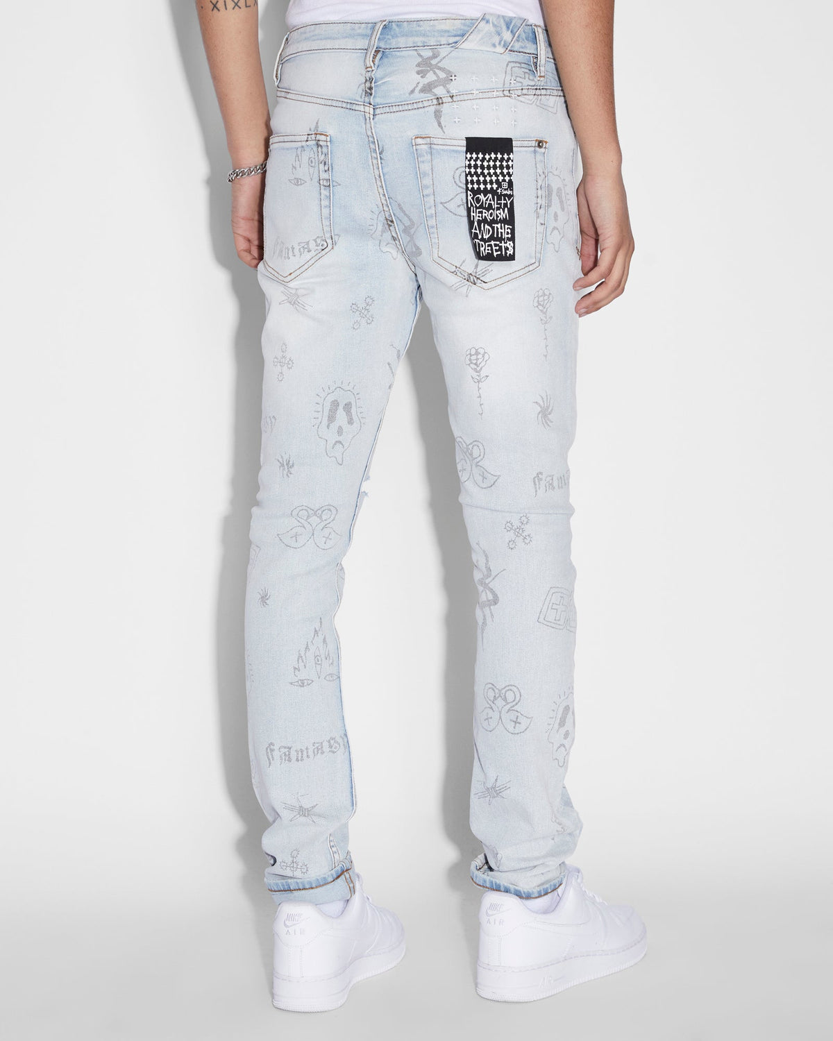 Mens Chitch Stik N Poke Slim Denim Jeans - Denim