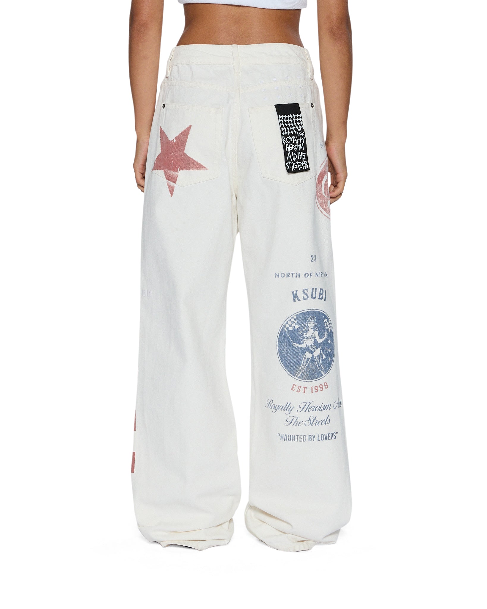 WOMENS  LOW RIDER PITT LANE RELAXED DENIM JEANS