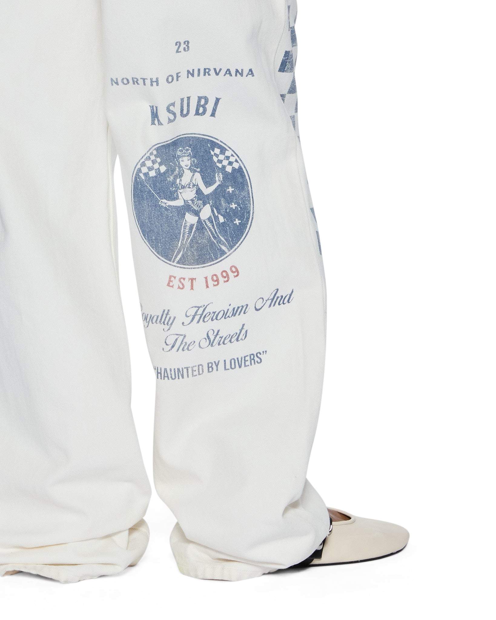 WOMENS  LOW RIDER PITT LANE RELAXED DENIM JEANS