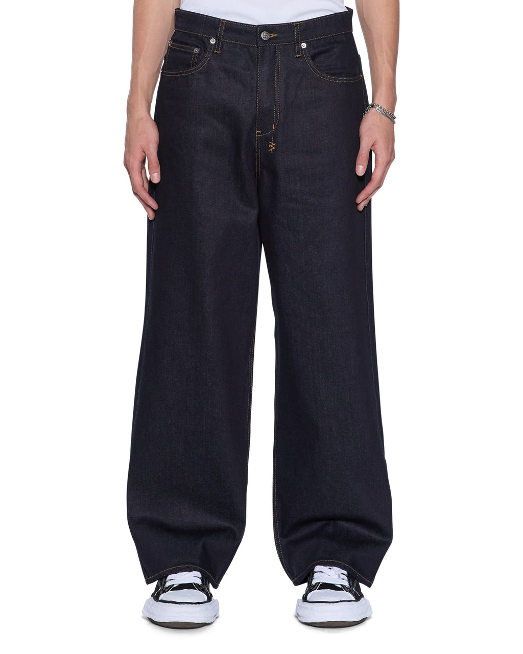 MENS MAXX RAW BLUE DENIM JEANS