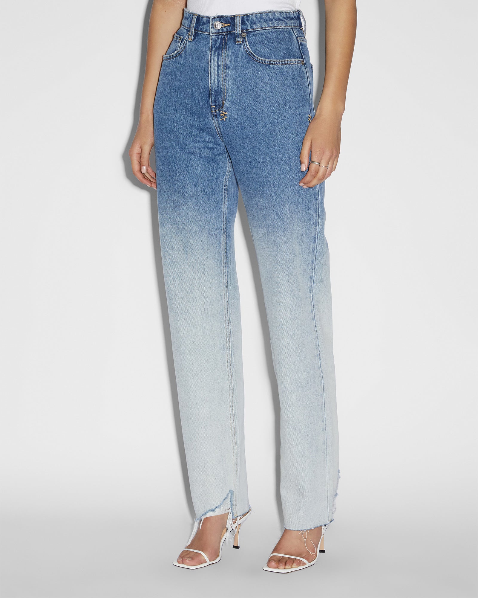 WOMENS  PLAYBACK GLACIER STRAIGHT DENIM JEANS