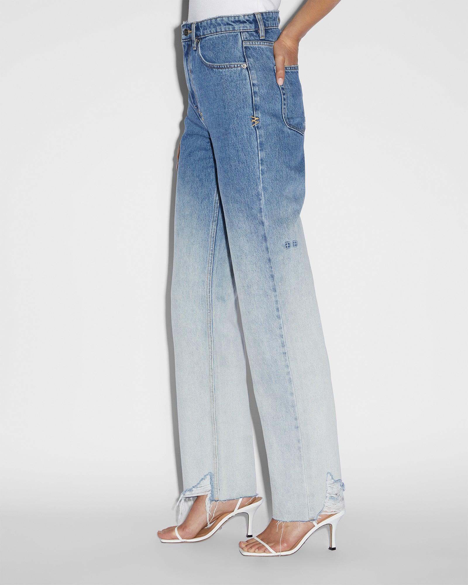 WOMENS  PLAYBACK GLACIER STRAIGHT DENIM JEANS