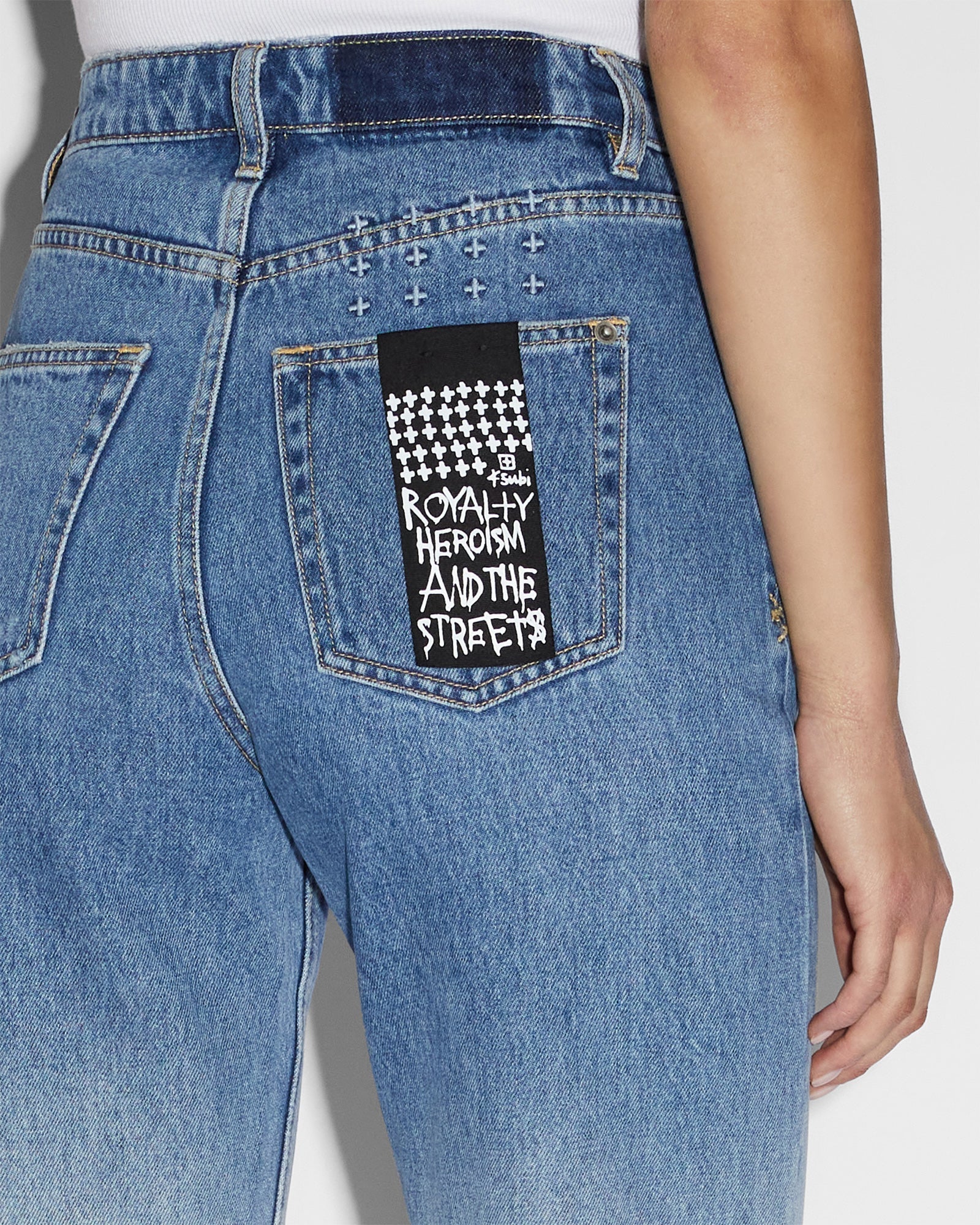 WOMENS  PLAYBACK GLACIER STRAIGHT DENIM JEANS