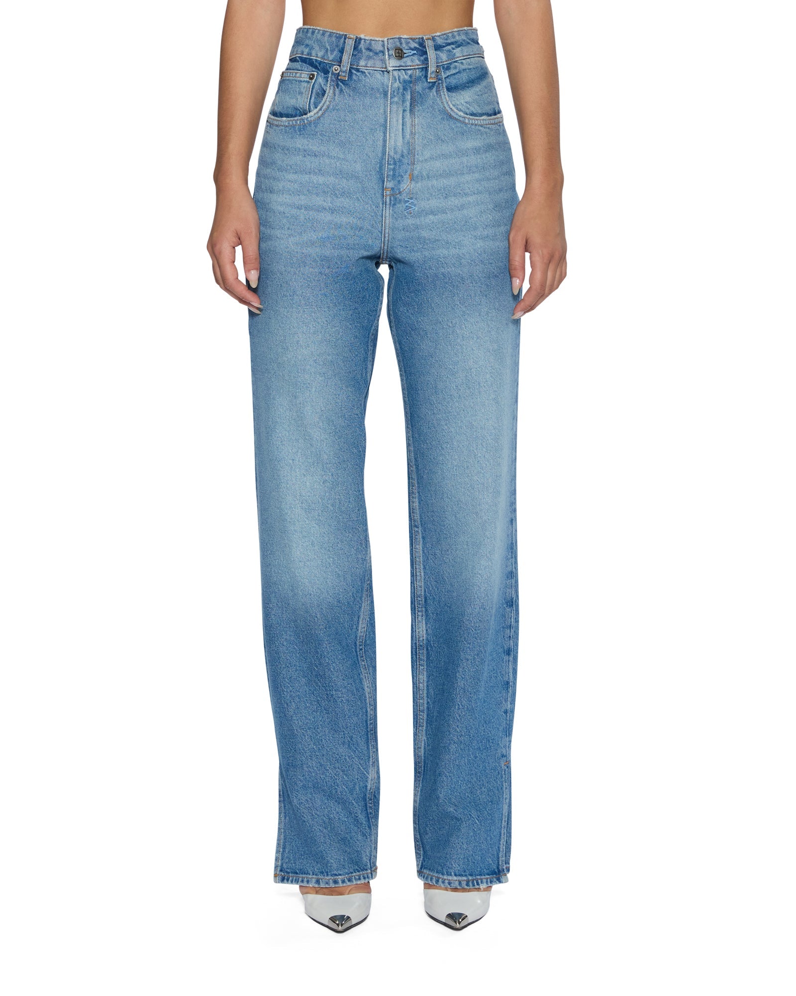 WOMENS  PLAYBACK SPLITS TRU VINTAGE RELAXED DENIM JEANS