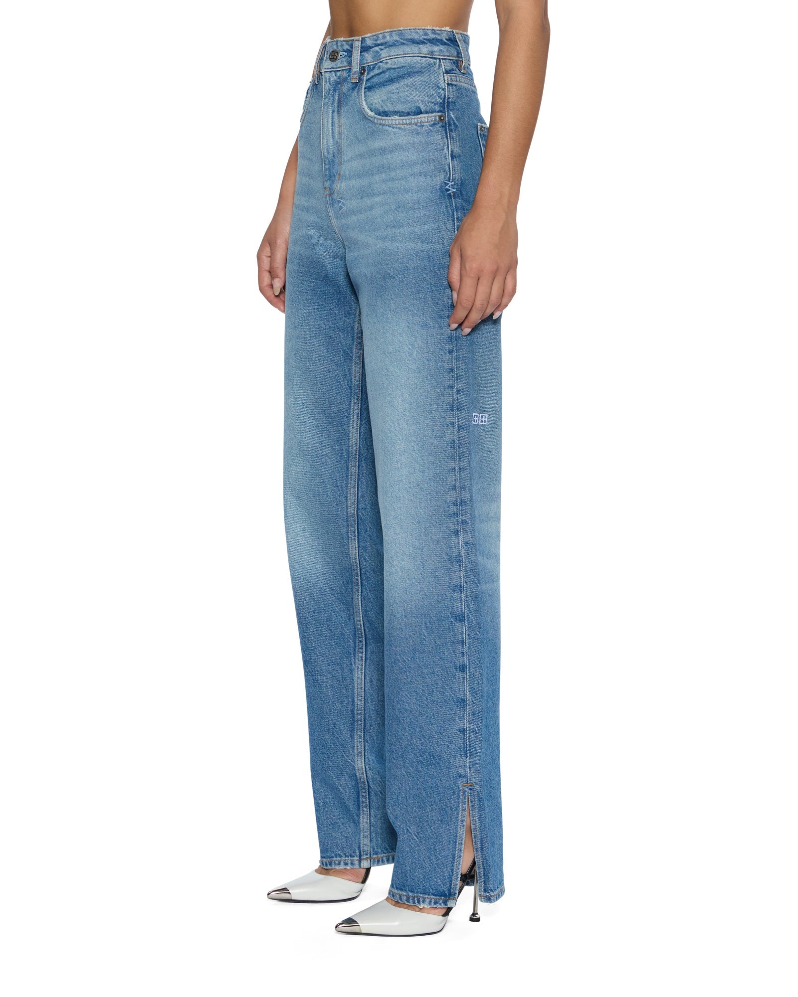 WOMENS  PLAYBACK SPLITS TRU VINTAGE RELAXED DENIM JEANS