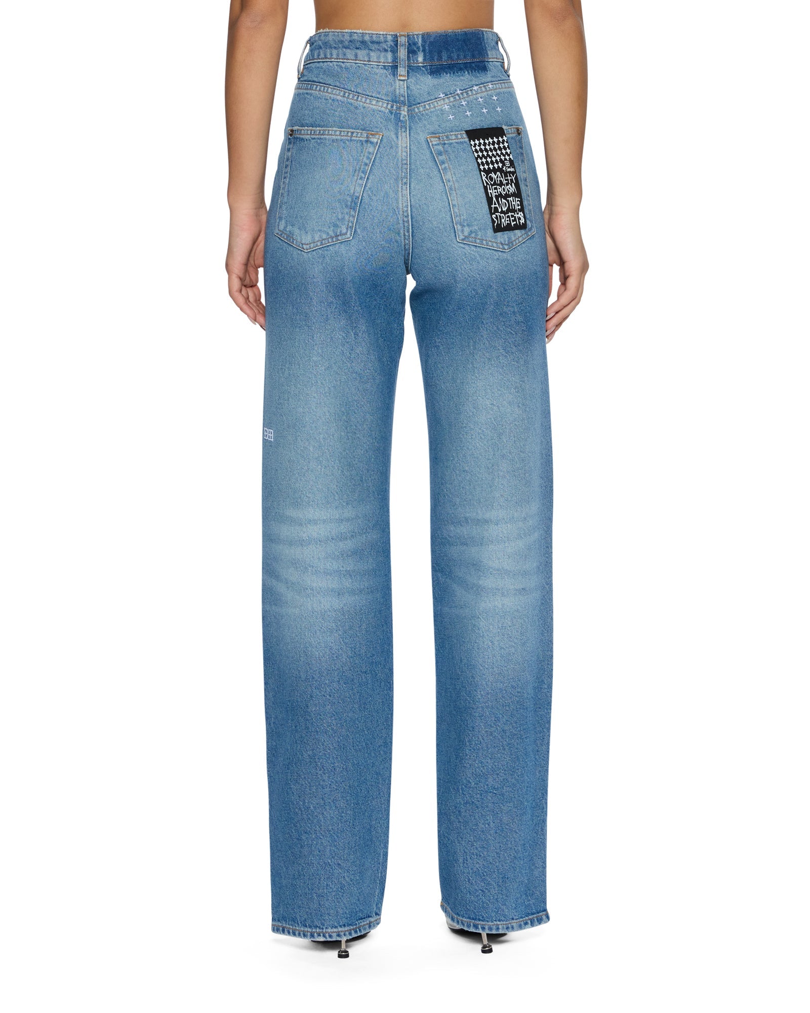 WOMENS  PLAYBACK SPLITS TRU VINTAGE RELAXED DENIM JEANS