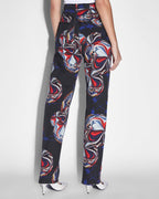 Womens Ksubi X P.e Nation Playback Warped Straight Denim Jeans - Multi Colour