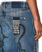 MENS ROPED DOUBLEDOWN BRONKO ANTIQUE KRAFT DENIM JEANS