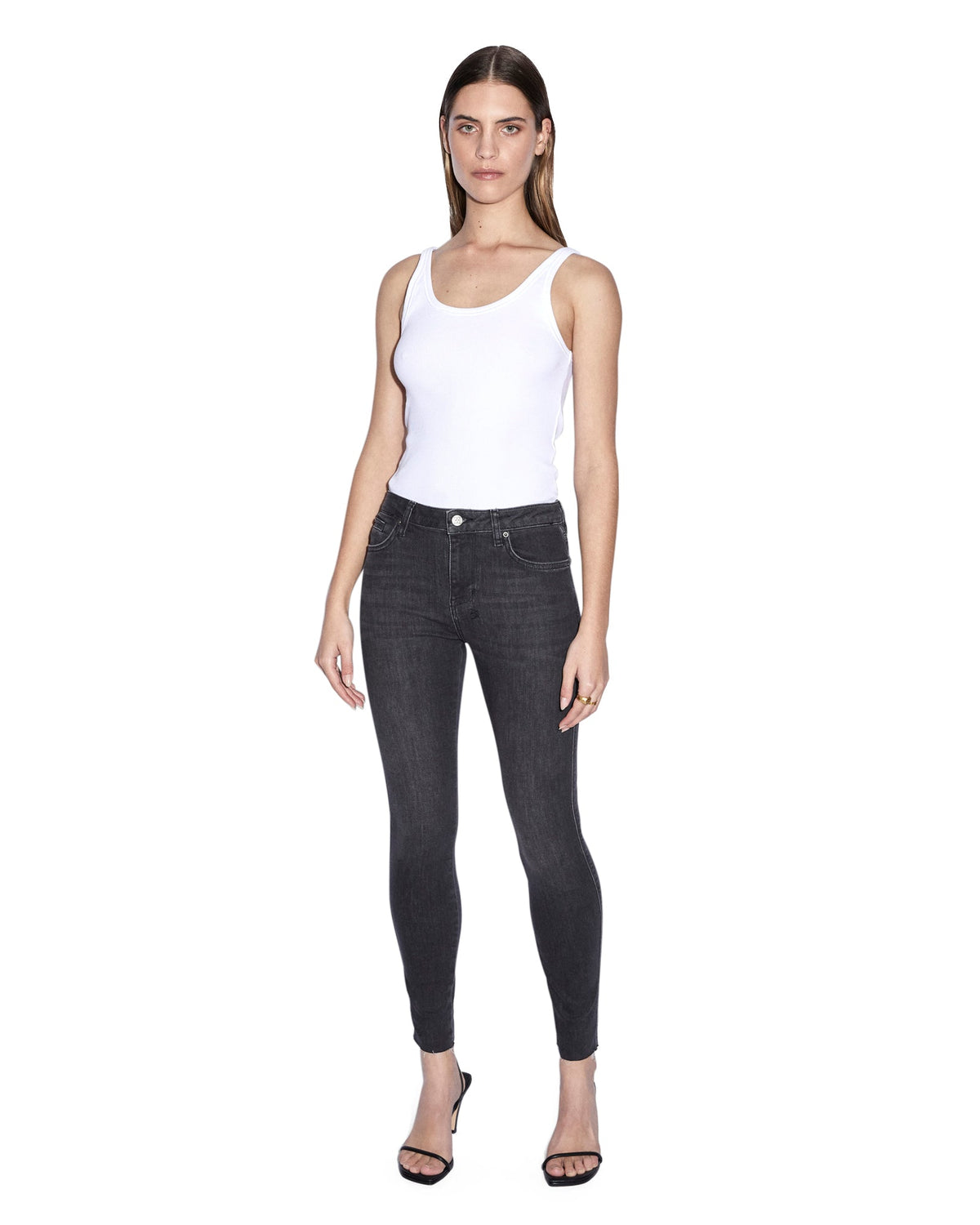 Womens Spray On Diablo Skinny Denim Jeans - Black
