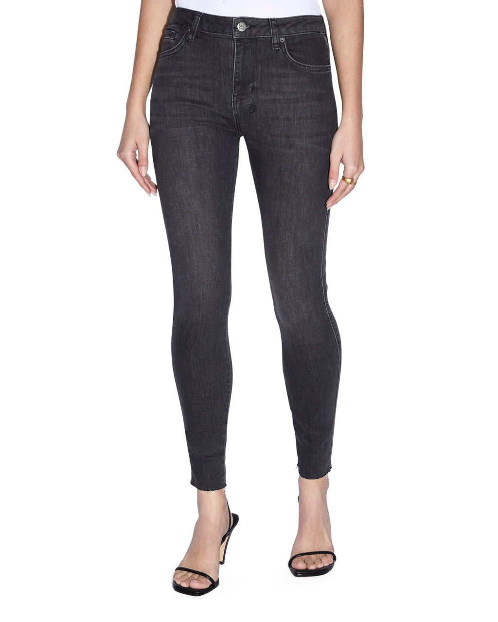 Womens Spray On Diablo Skinny Denim Jeans - Black