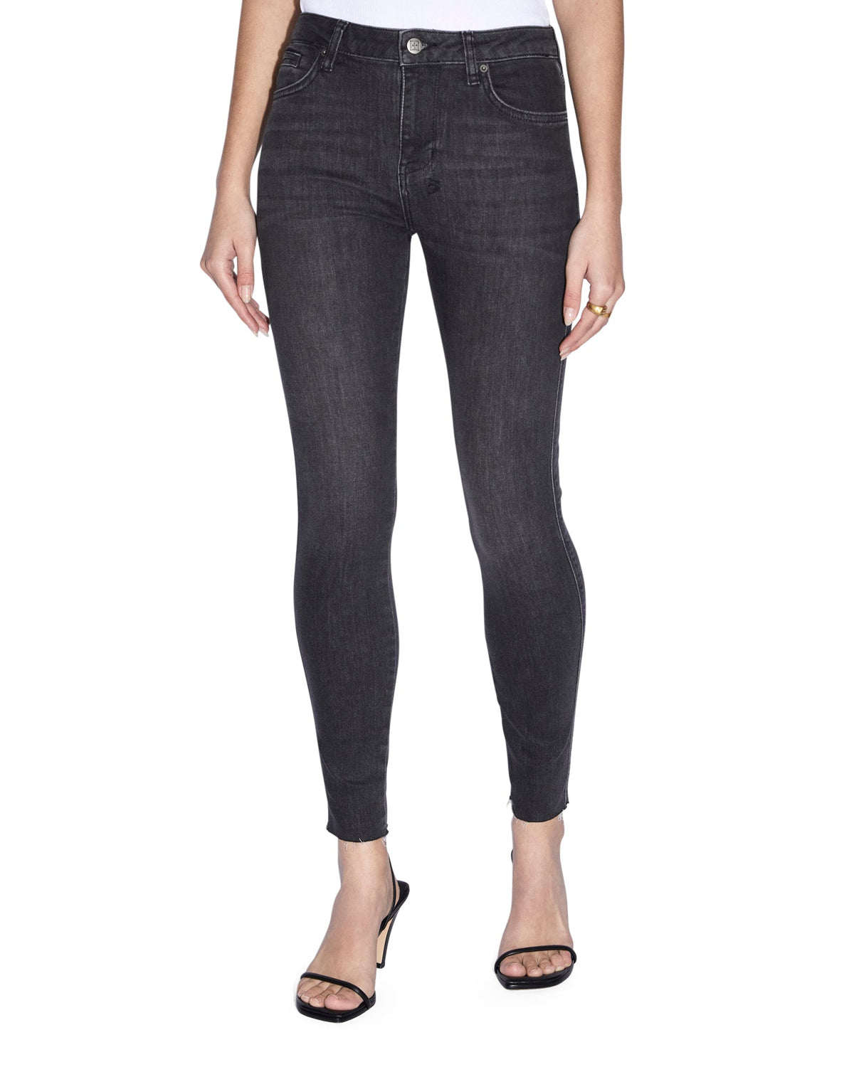 Womens Spray On Diablo Skinny Denim Jeans - Black
