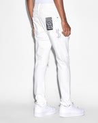 Mens Van Winkle Avalanche Trashed Skinny Denim Jeans - White