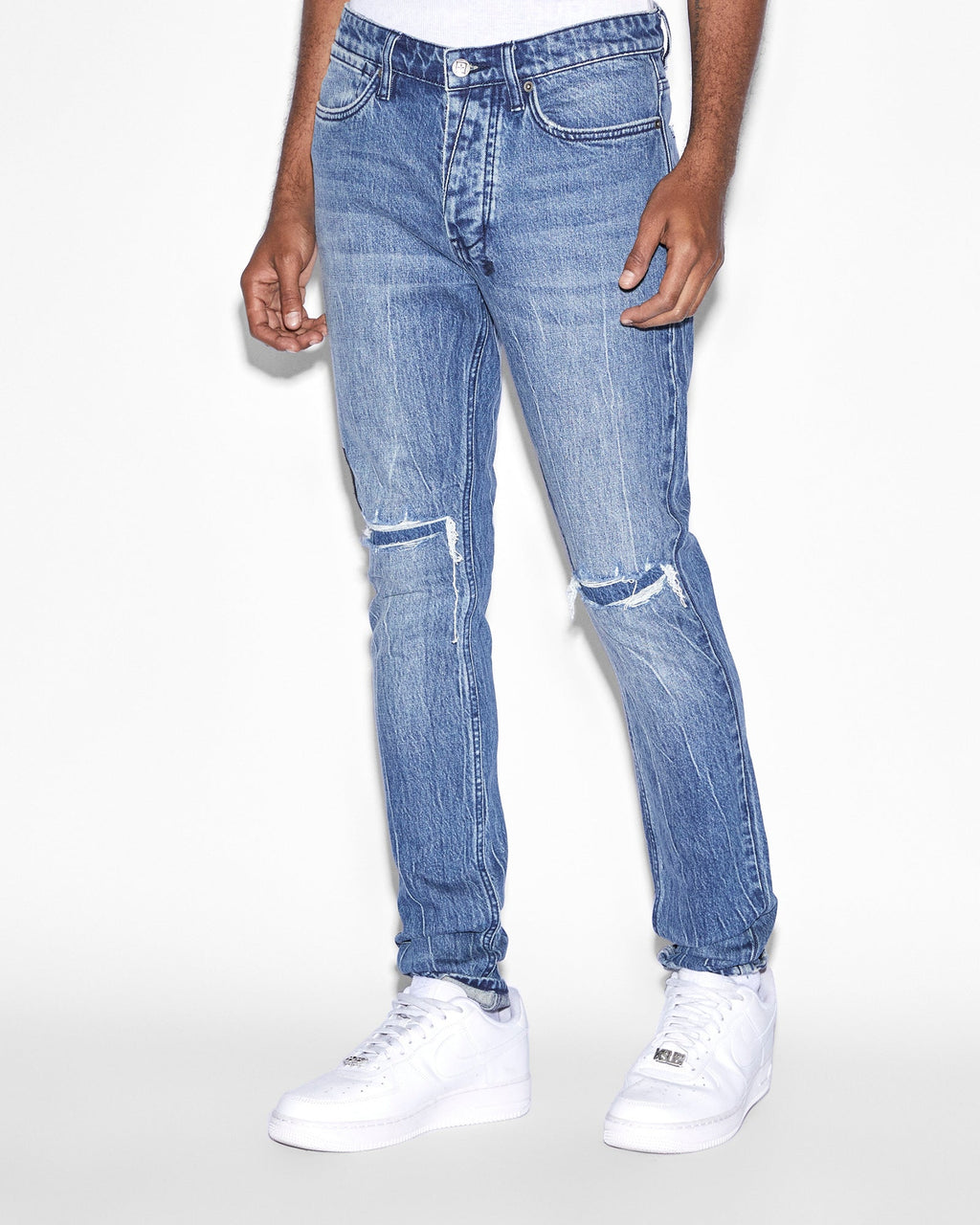 Mens Van Winkle Bluuu Skinny Denim Jeans - Denim