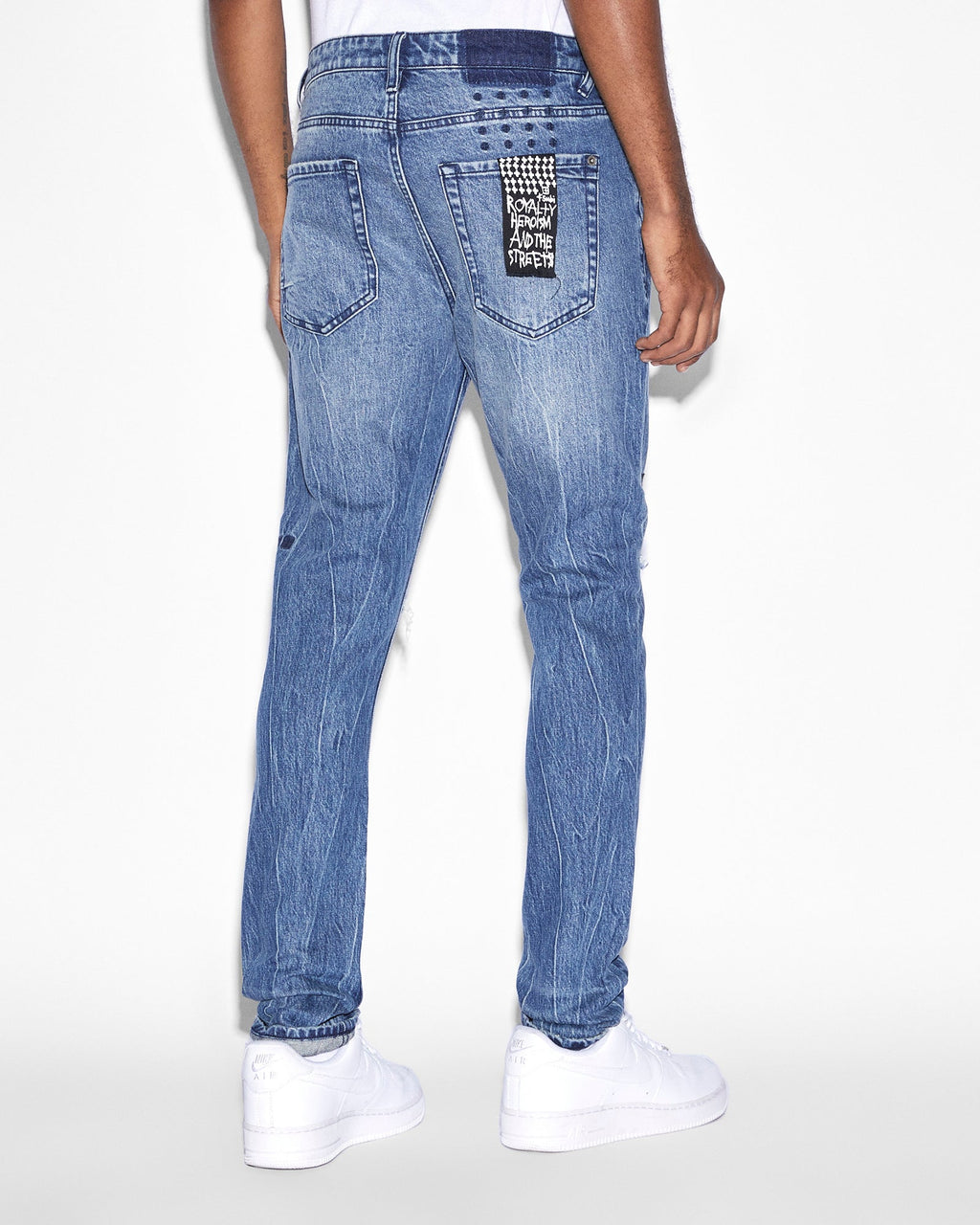 Mens Van Winkle Bluuu Skinny Denim Jeans - Denim