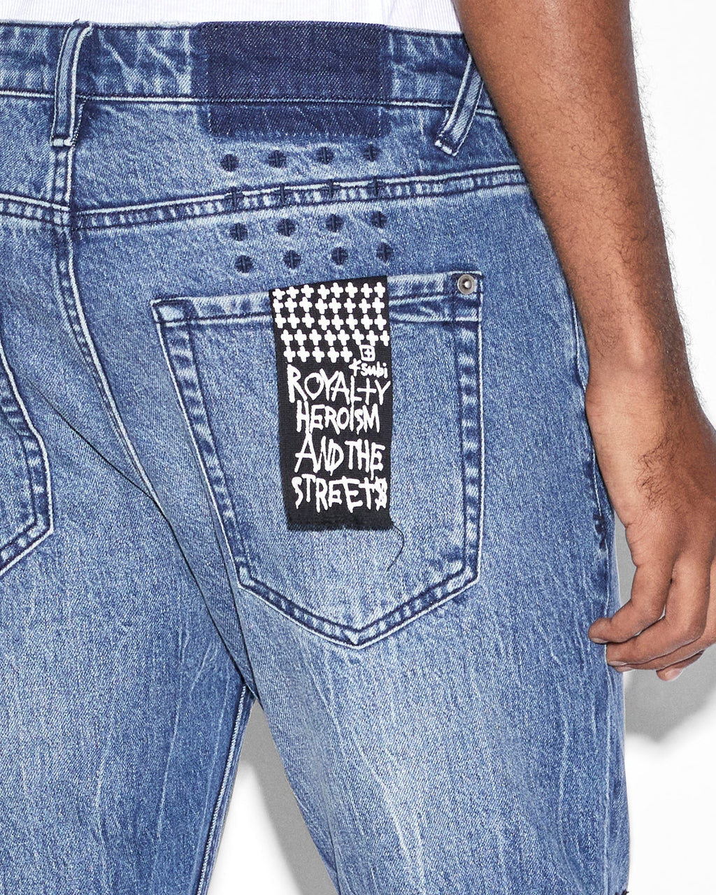 Mens Van Winkle Bluuu Skinny Denim Jeans - Denim