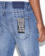 Mens Van Winkle Bluuu Skinny Denim Jeans - Denim
