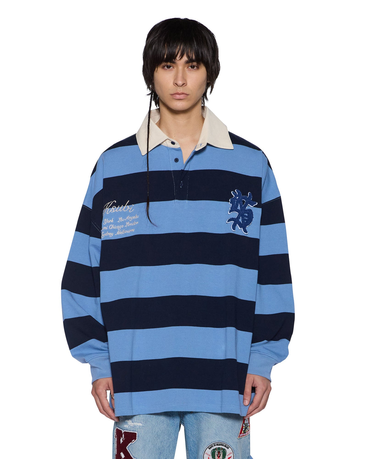 RUGGED RUGBY JERSEY FADED ICE