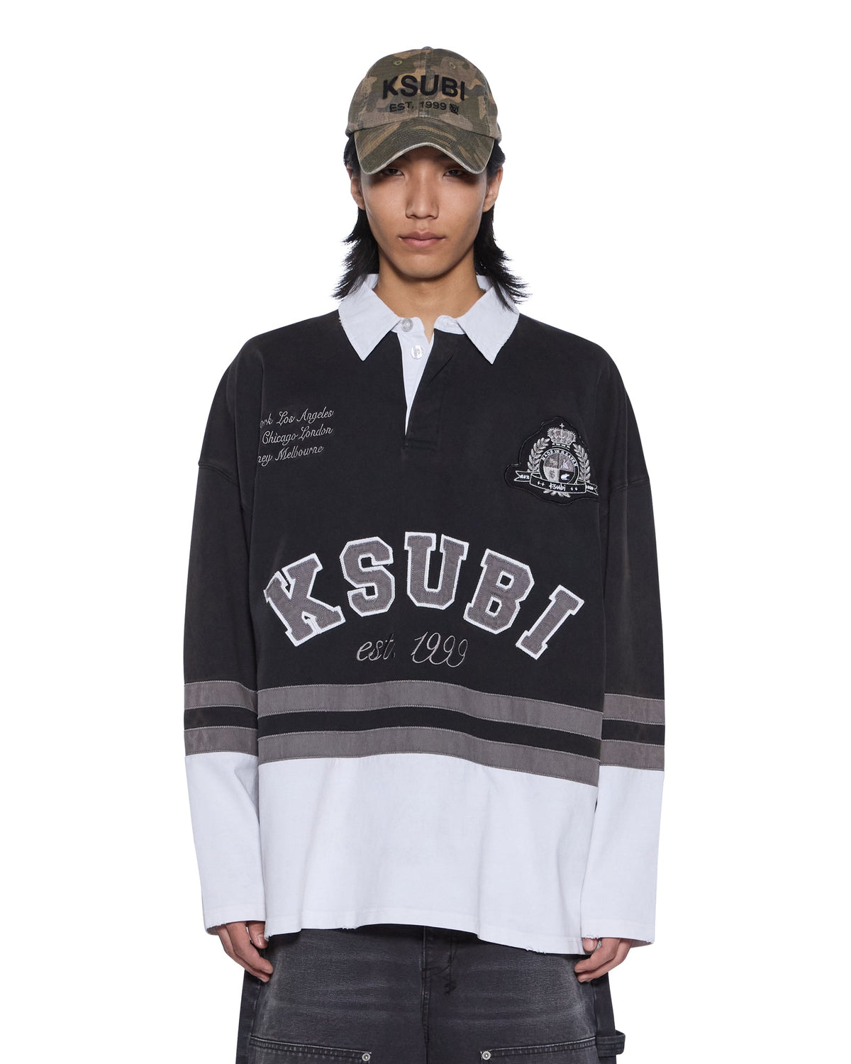 DUKE RUGBY LS JERSEY BLACK