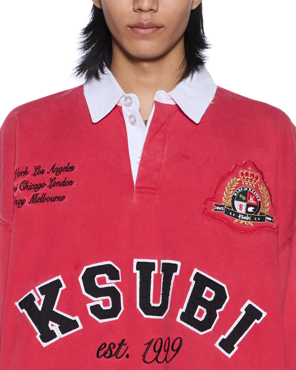 MENS DUKE RUGBY LS JERSEY RED SHIRTS
