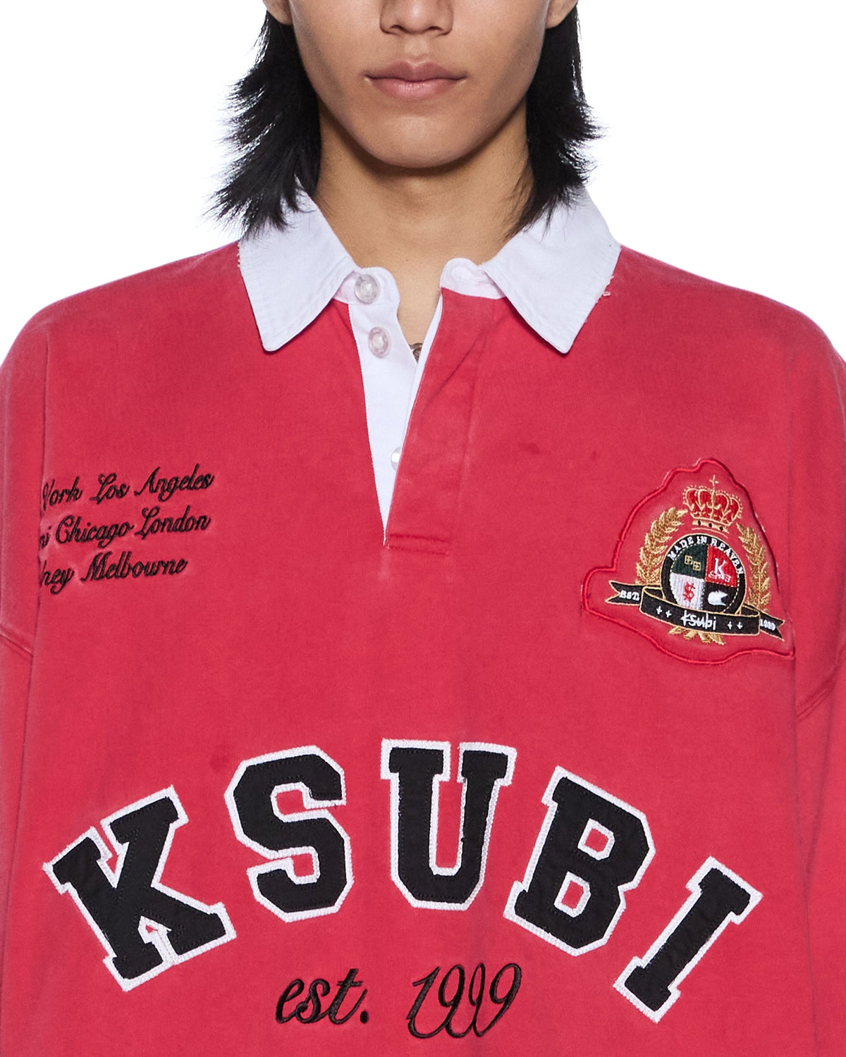 MENS DUKE RUGBY LS JERSEY RED SHIRTS