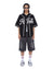 MENS  OUTFIELD SS JERSEY BLACK OVERSIZED FASHION TOPS