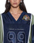 WOMENS  PLAYOFF SS JERSEY NAVY RELAXED FASHION TOPS