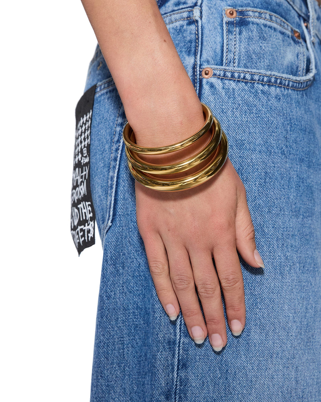 Stakked Bangle Set Gold Jewellery - Gold