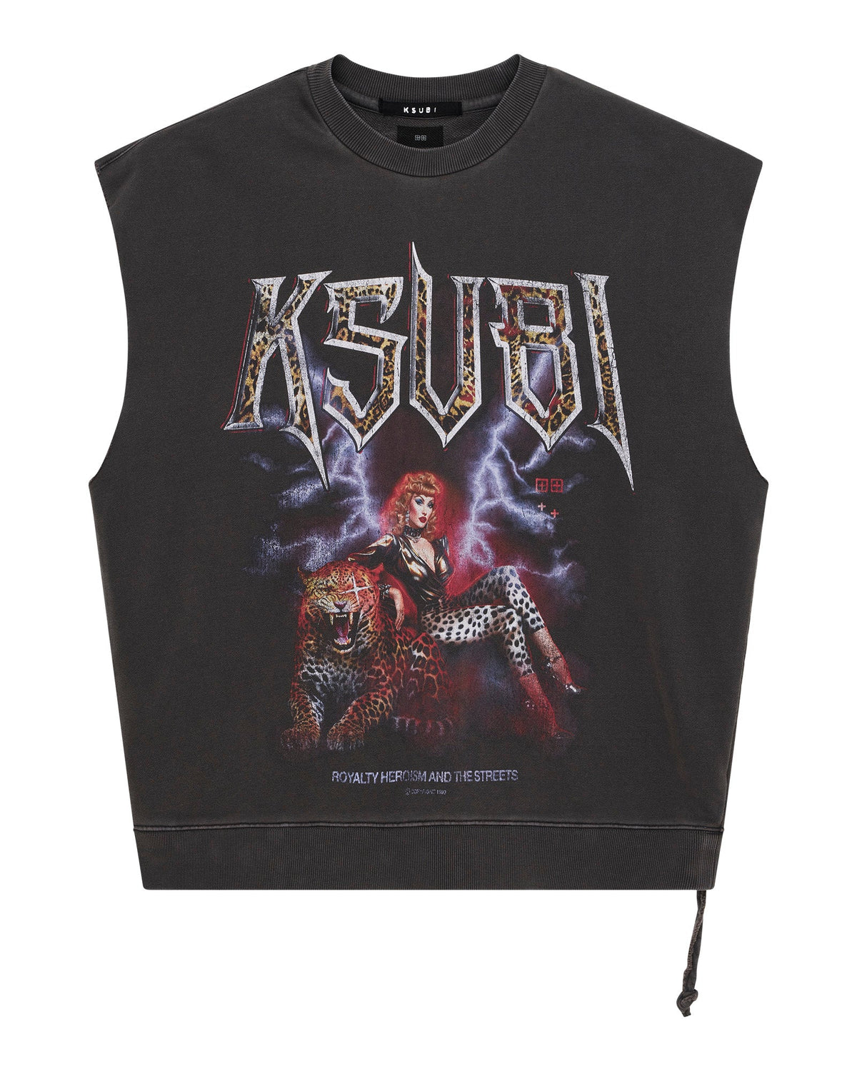 KINGDOM SLASH CREW FADED BLACK