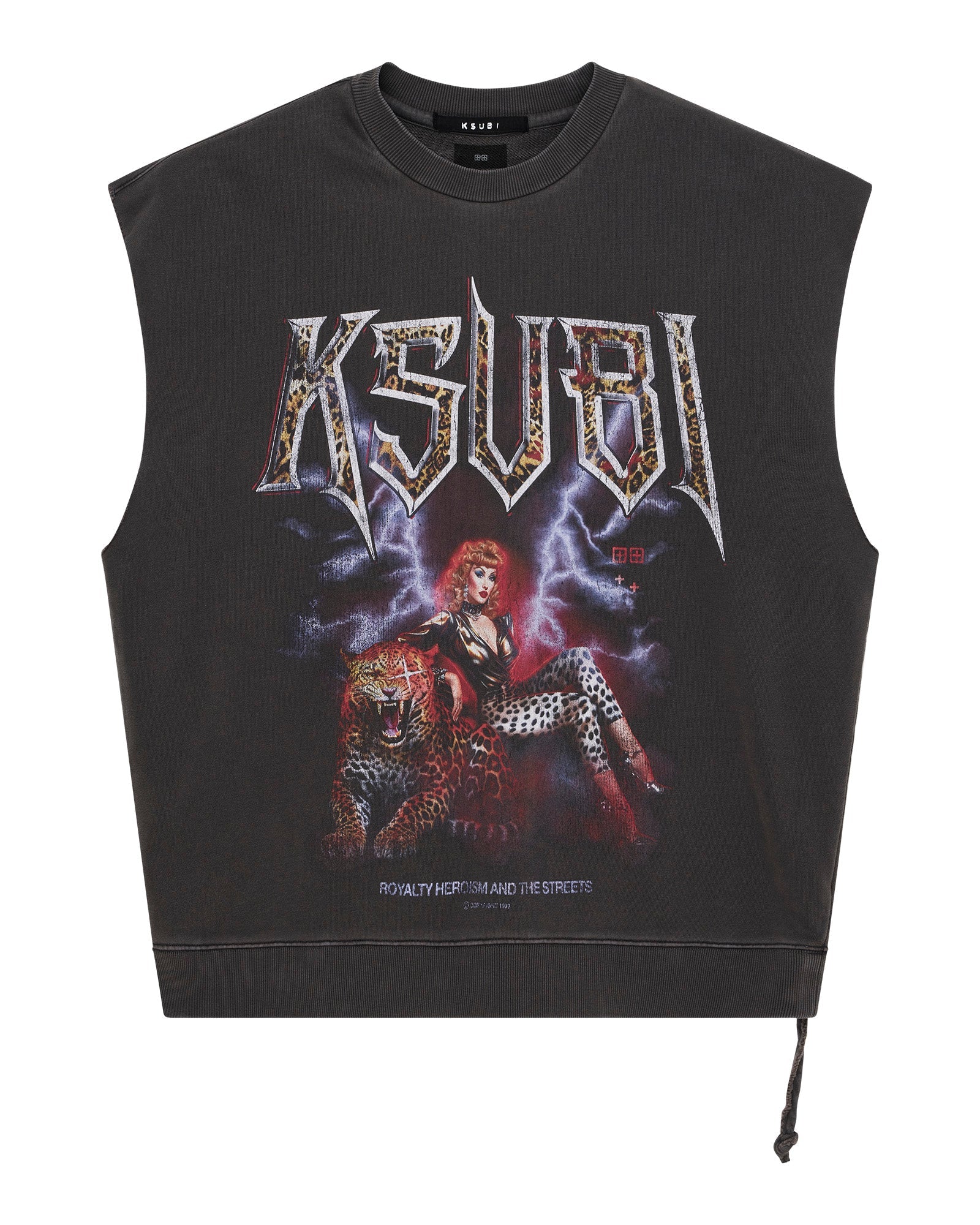 KINGDOM SLASH CREW FADED BLACK