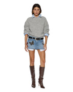 WOMENS MICRO MINI SKIRT HORIZON PATCH SKIRTS