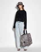 WOMENS CROPPED SWEATER BLACK KNITWEAR