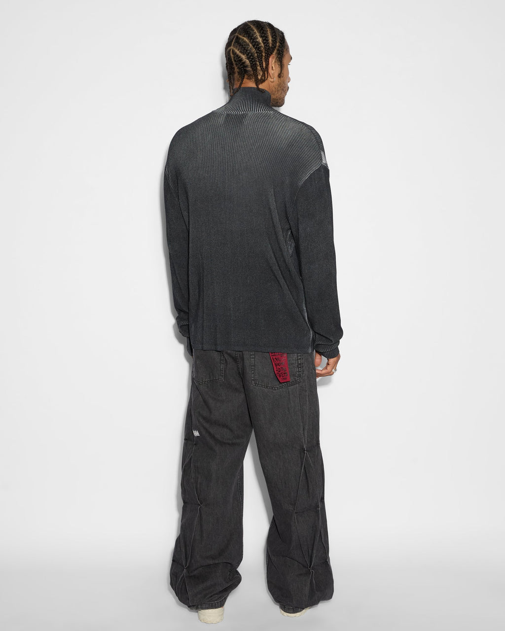 MENS TRIPPIE KNIT BLACK KNITWEAR