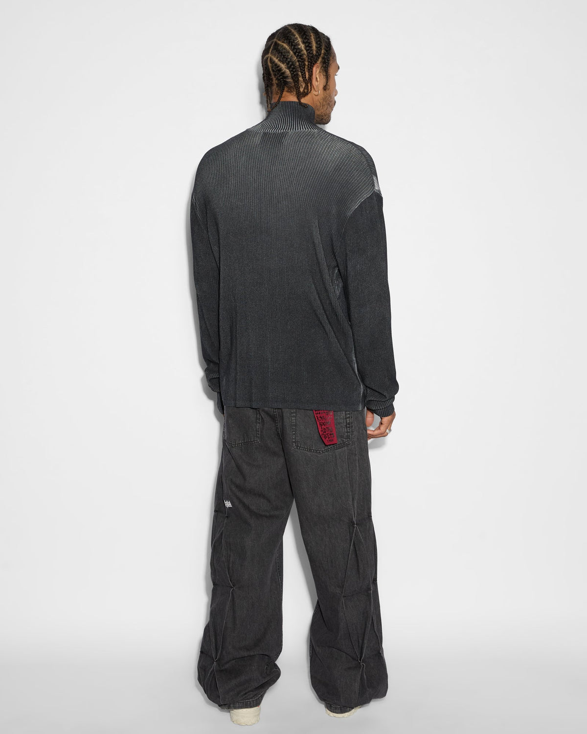MENS TRIPPIE KNIT BLACK KNITWEAR
