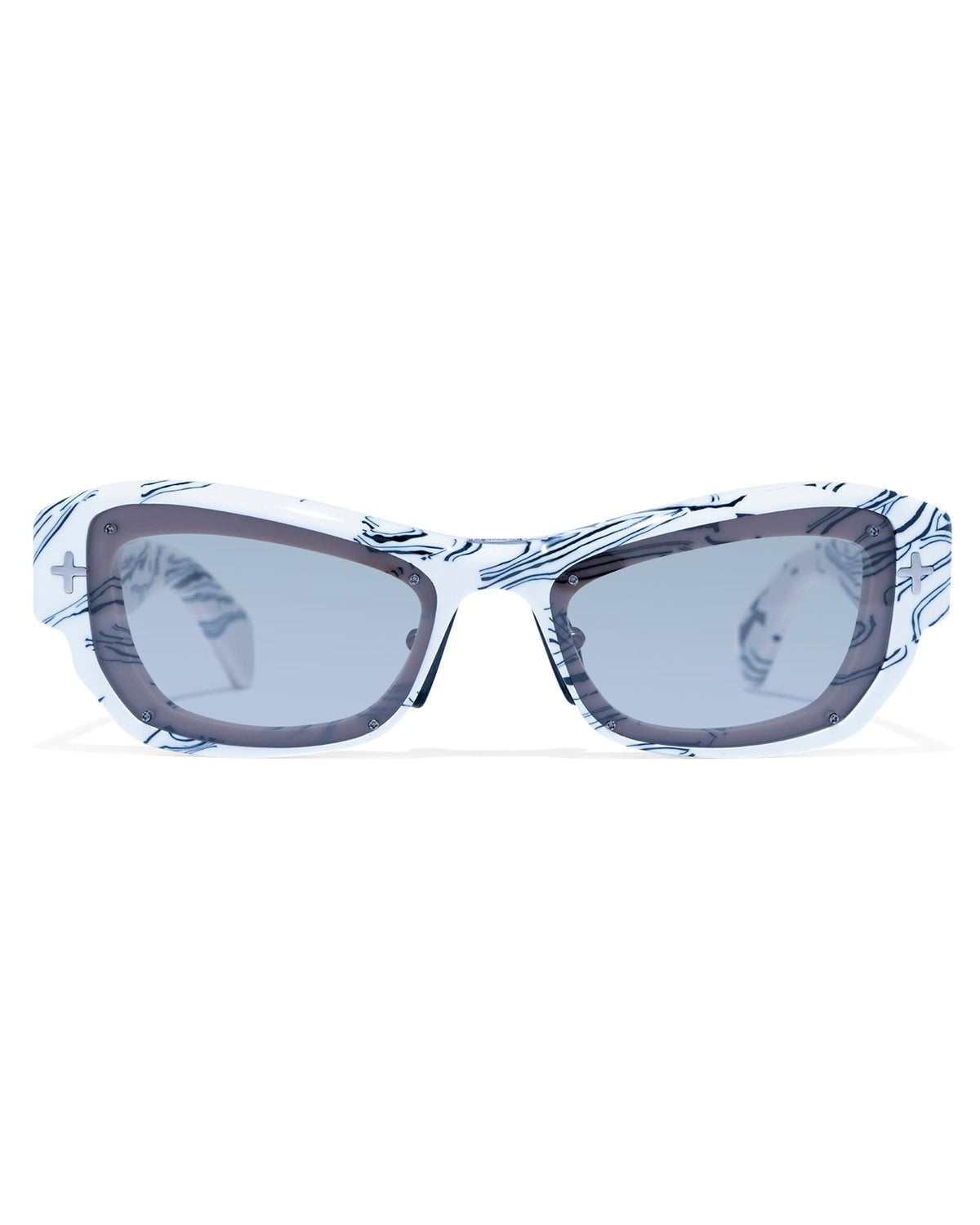 CYPHER SUNGLASSES WHITE MARBLE 