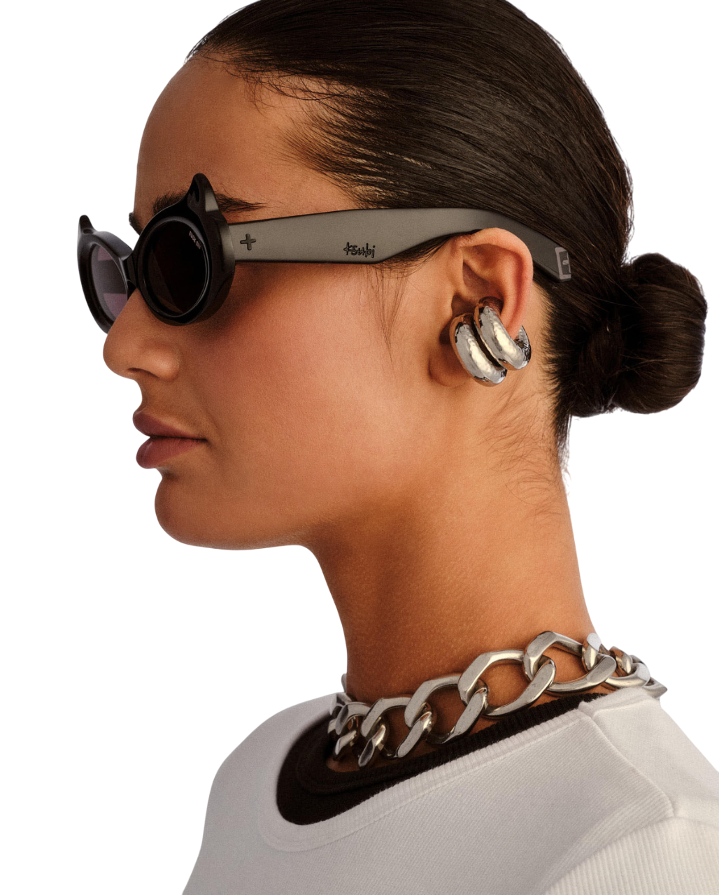  THE KITTY SUNGLASSES BLACK EYEWEAR