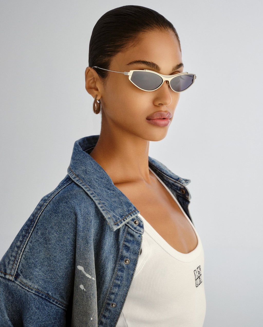 THE KSPEED KATZ SUNGLASSES SILVER EYEWEAR