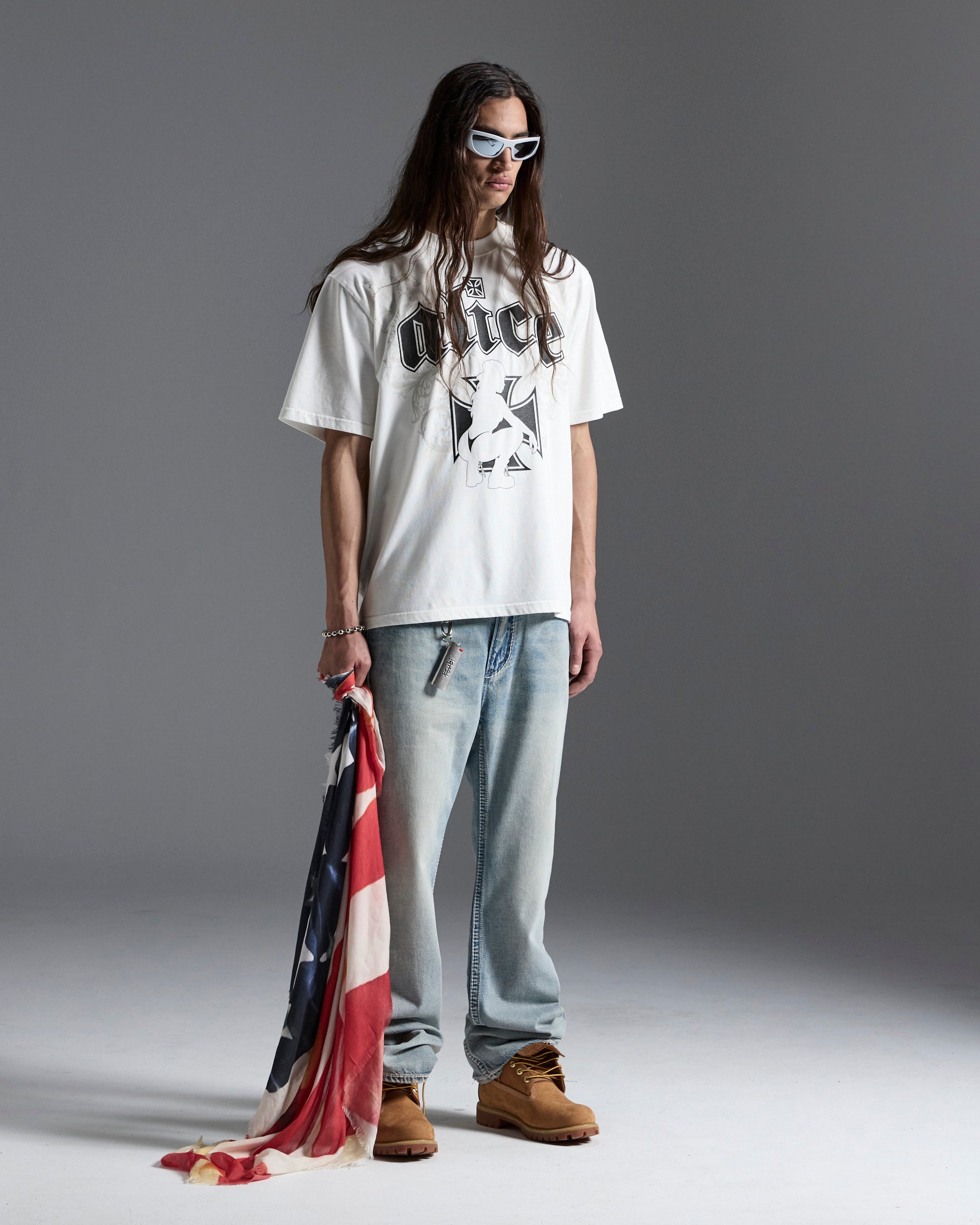 MENS  KSUBI X ALICE HOLLYWOOD GRAPHIC TEE WHITE TEES