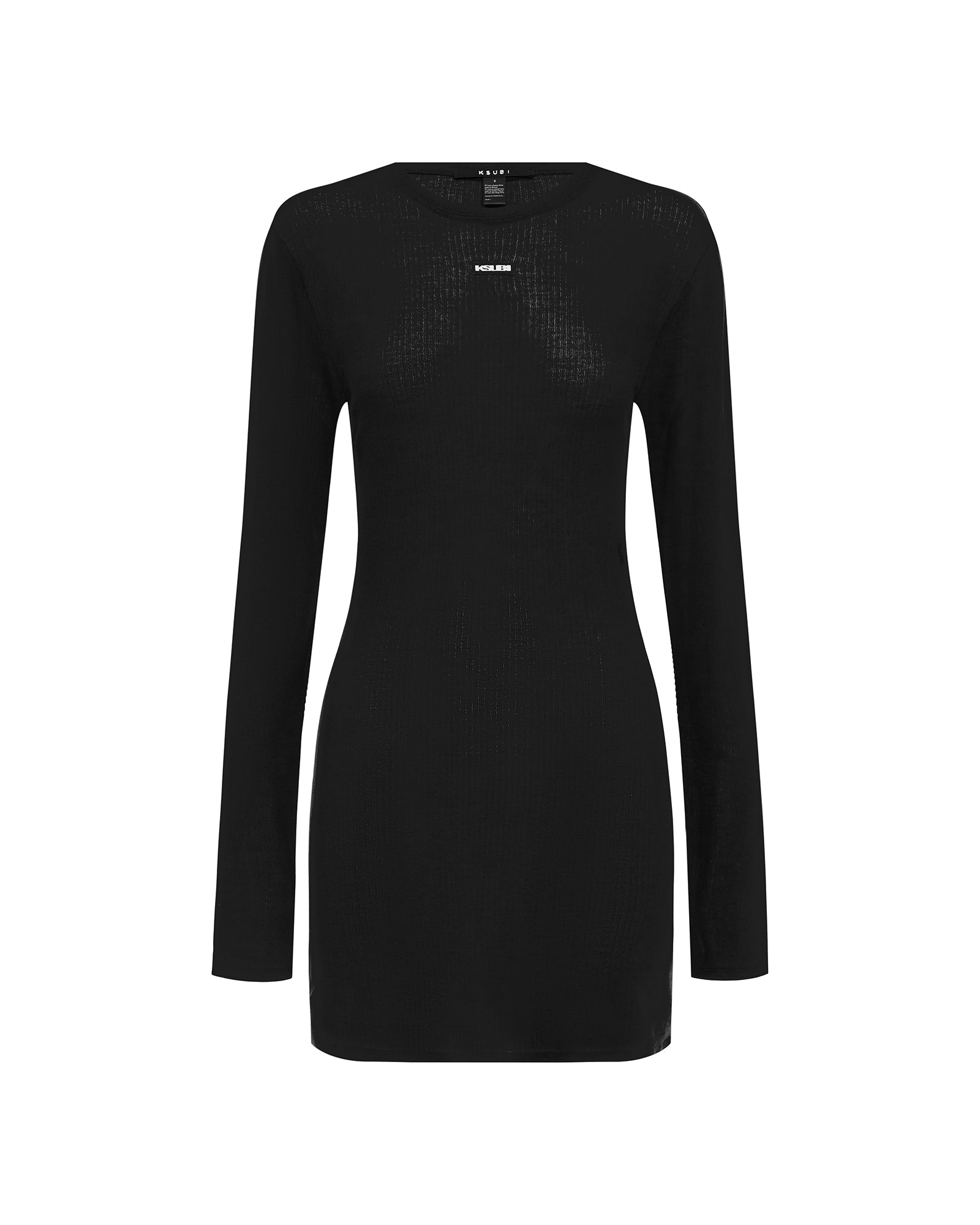 WOMENS  CRAWFORD LS MINI DRESS BLACK FITTED DRESSES