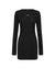 WOMENS  CRAWFORD LS MINI DRESS BLACK FITTED DRESSES