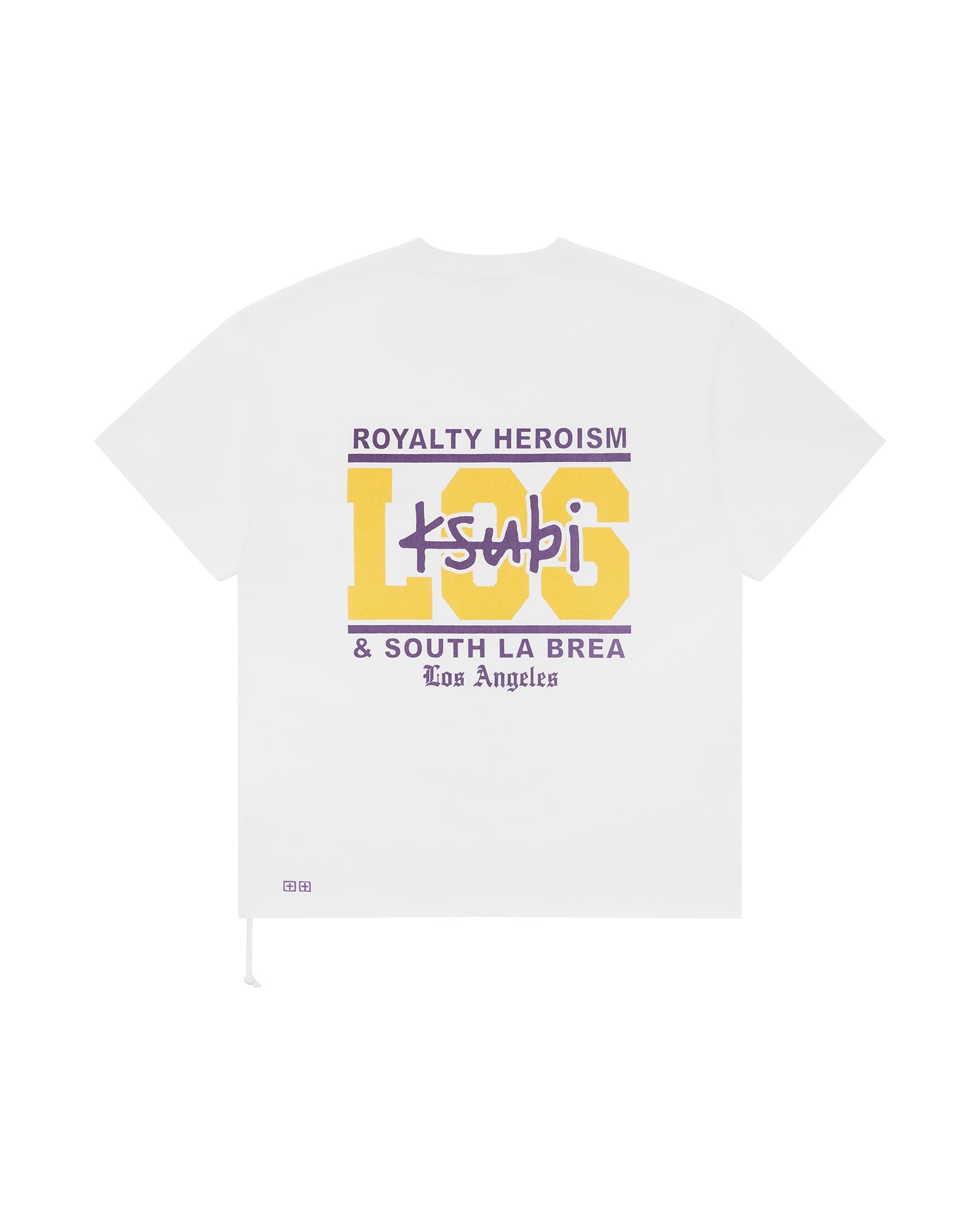 MENS  LA AND THE STREETS SS BIGGIE TEE WHITE OVERSIZED TEES